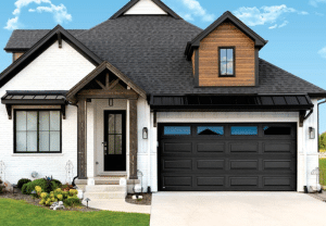 Elegant Black Garage Door